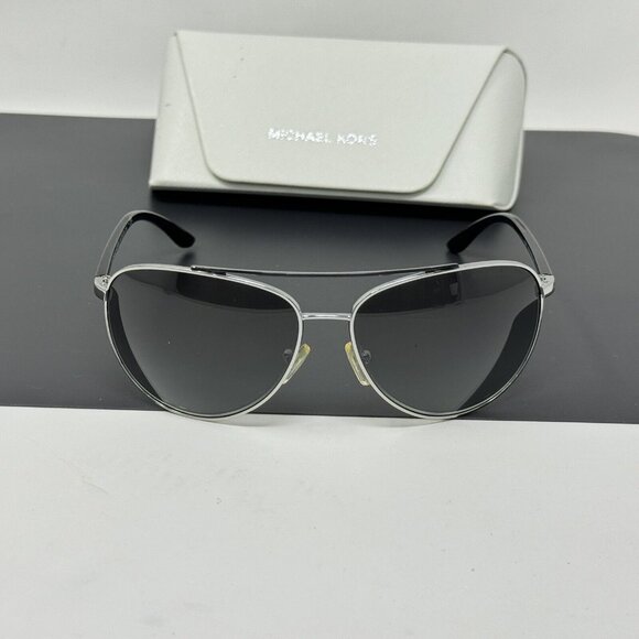 Michael Kors San Jose MK1054 Aviator Silver Sunglasses 60 [] 14-130 - Picture 1 of 14
